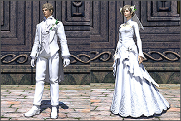 ...Fantasy XIV Wedding Plan will exchange their vows dressed in recreations...